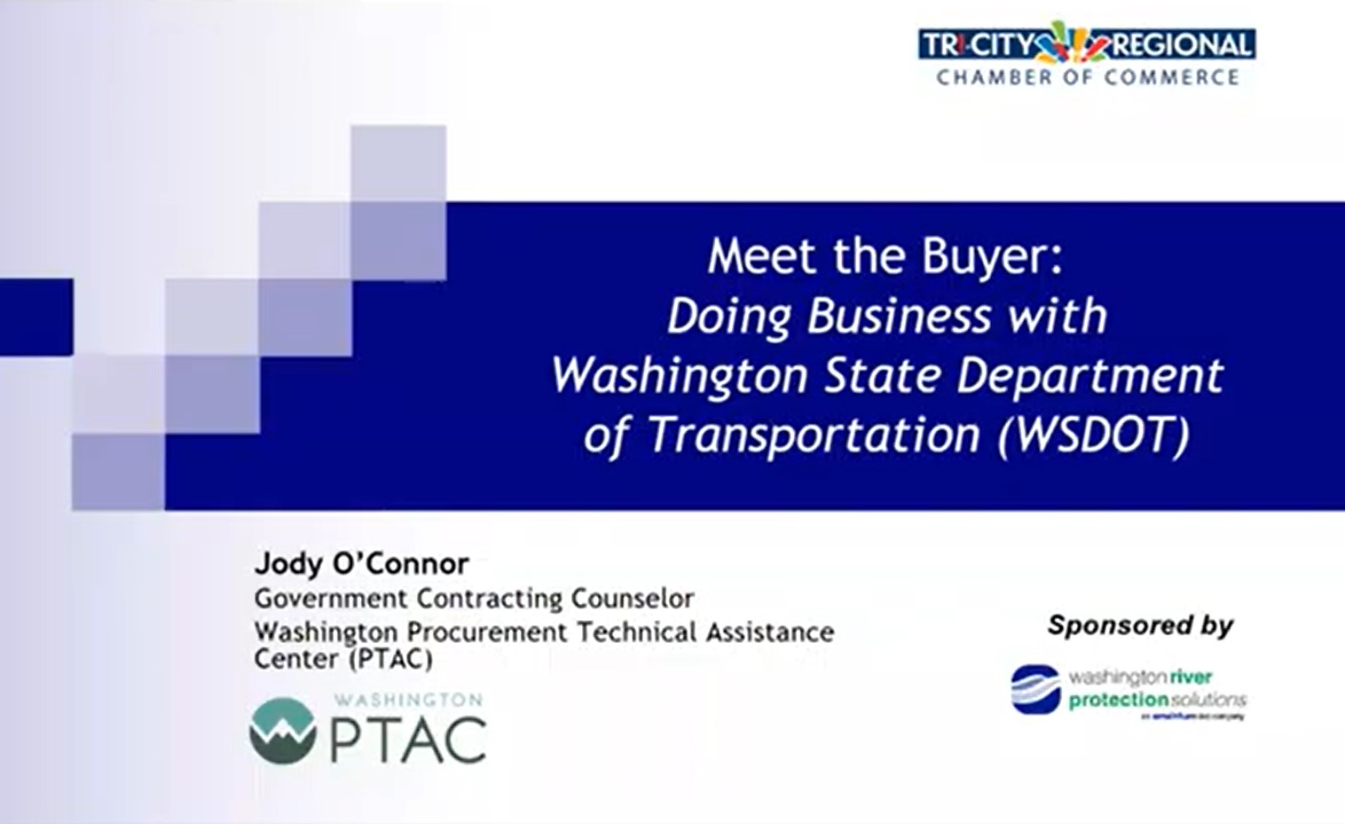 Doing Business with WSDOT PTAC Washington State Procurement